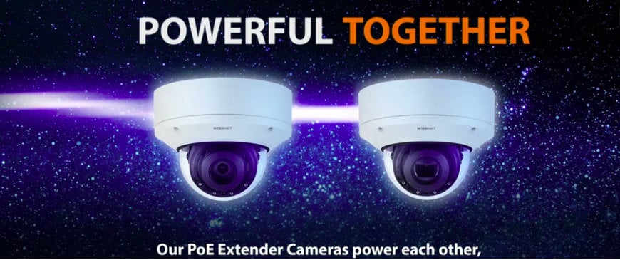 LAS CÁMARAS WISENET CON EXTENSOR POE MINIMIZAN LOS COSTES DE INSTALACIÓN DE VIDEOVIGILANCIA